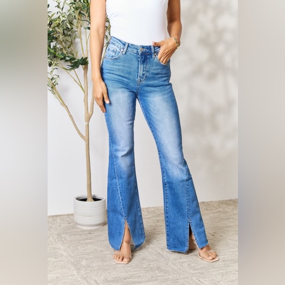 BAYEAS Denim - NEW**-BAYEAS Slit Flare Jeans OFFERS WELCOME